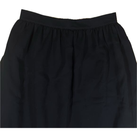 Vintage Body English Black Pleated A-Line Midi Skirt High Waist Union Tag 5/6 - Picture 2 of 8